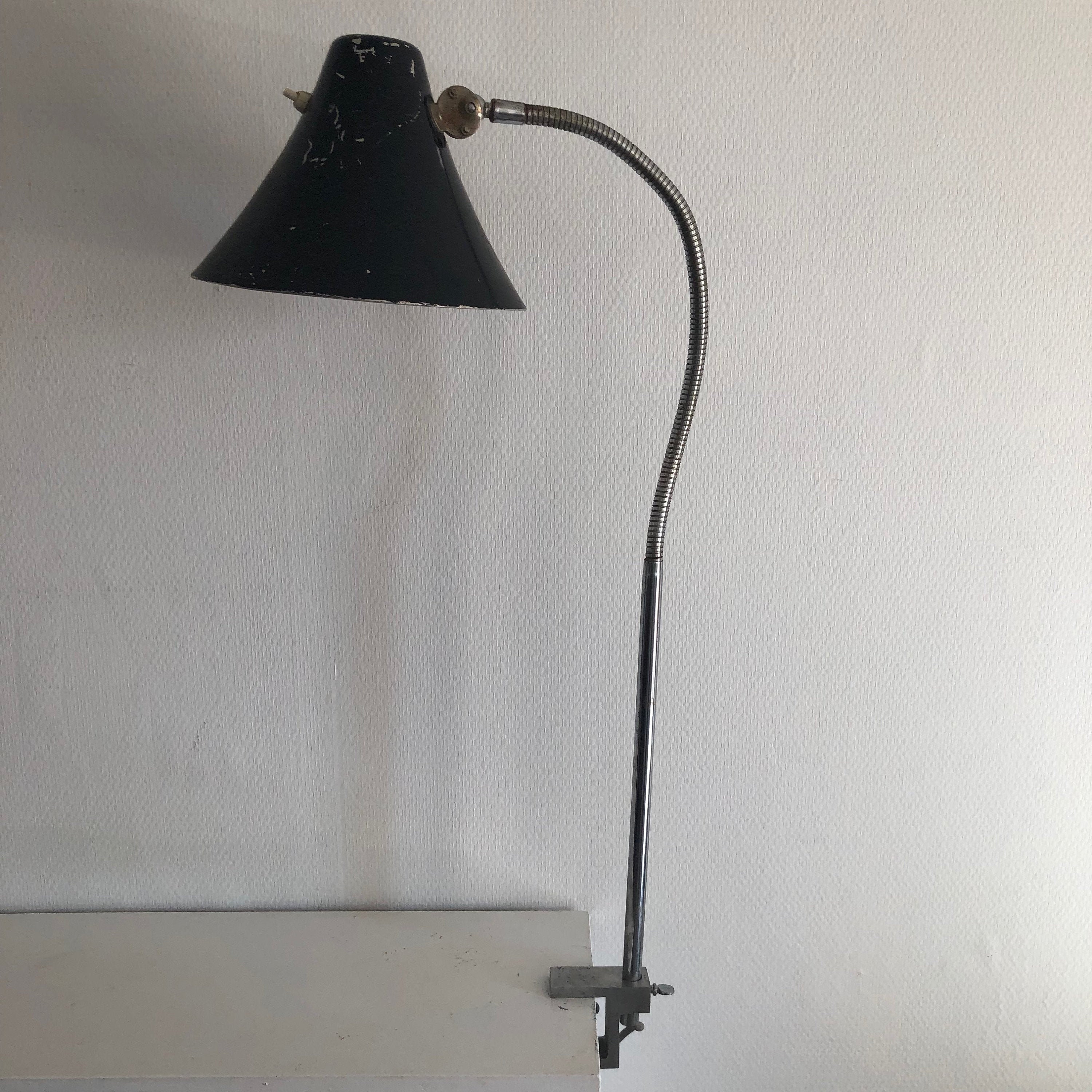 Grande Lampe Vintage 1950 Industrielle Usine - 75 cm