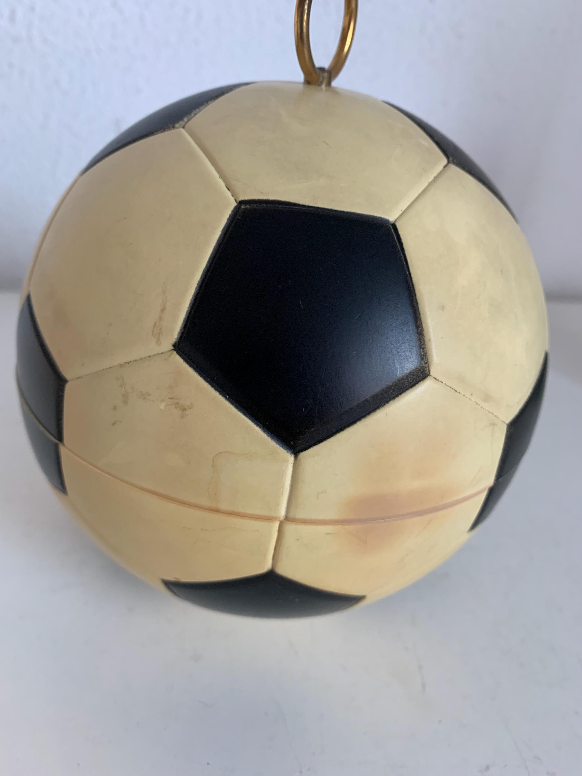 soccer ball cigarette holder Vintage 1960s Cigarette Holder Soccer Ball Dispenser Box