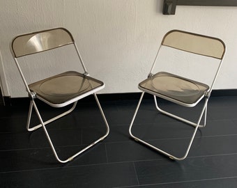 2 chaises Plia par Giancarlo Piretti pour Castelli vintage 1960