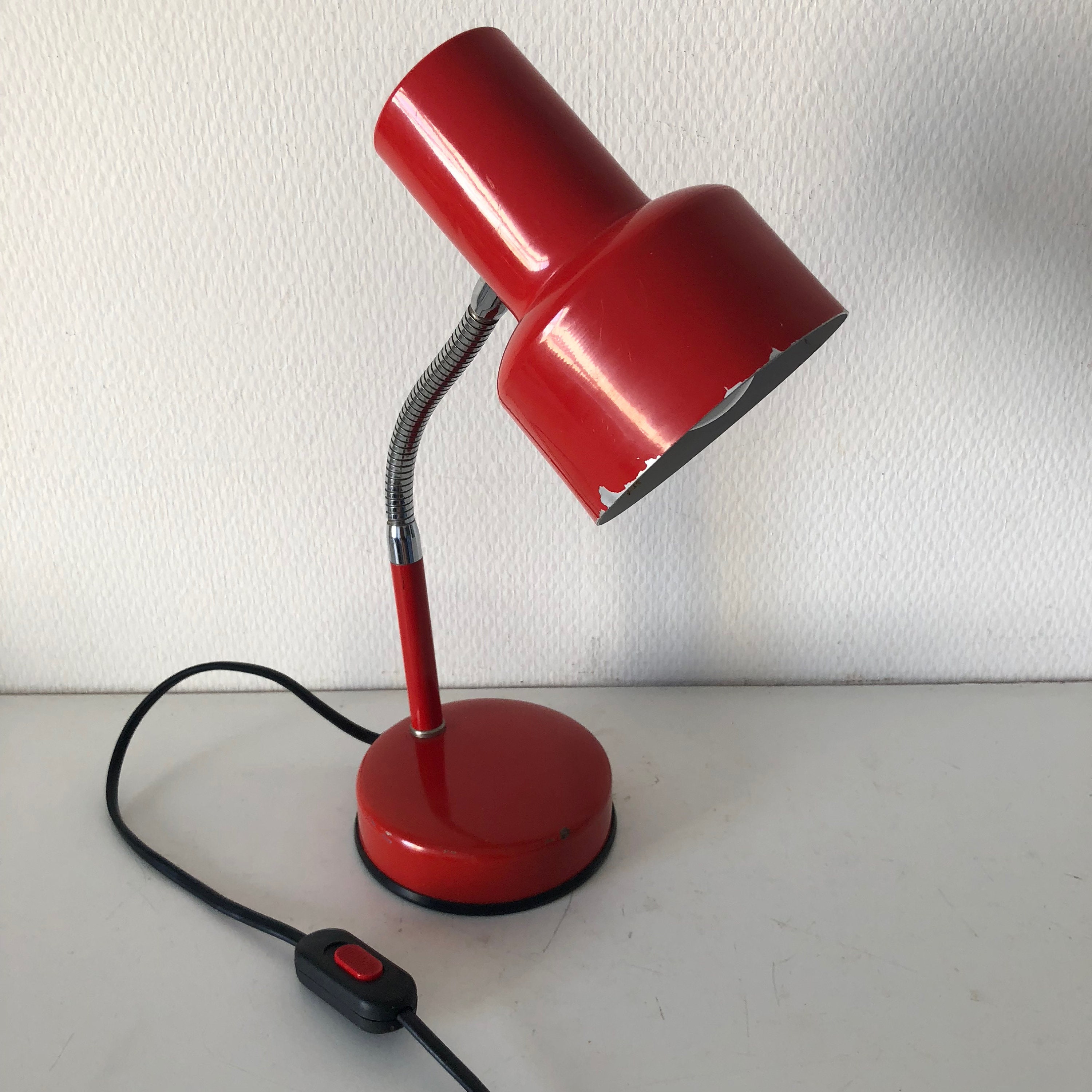 Lampe Vintage 1960 Bureau Veneta Lumi - 32 cm