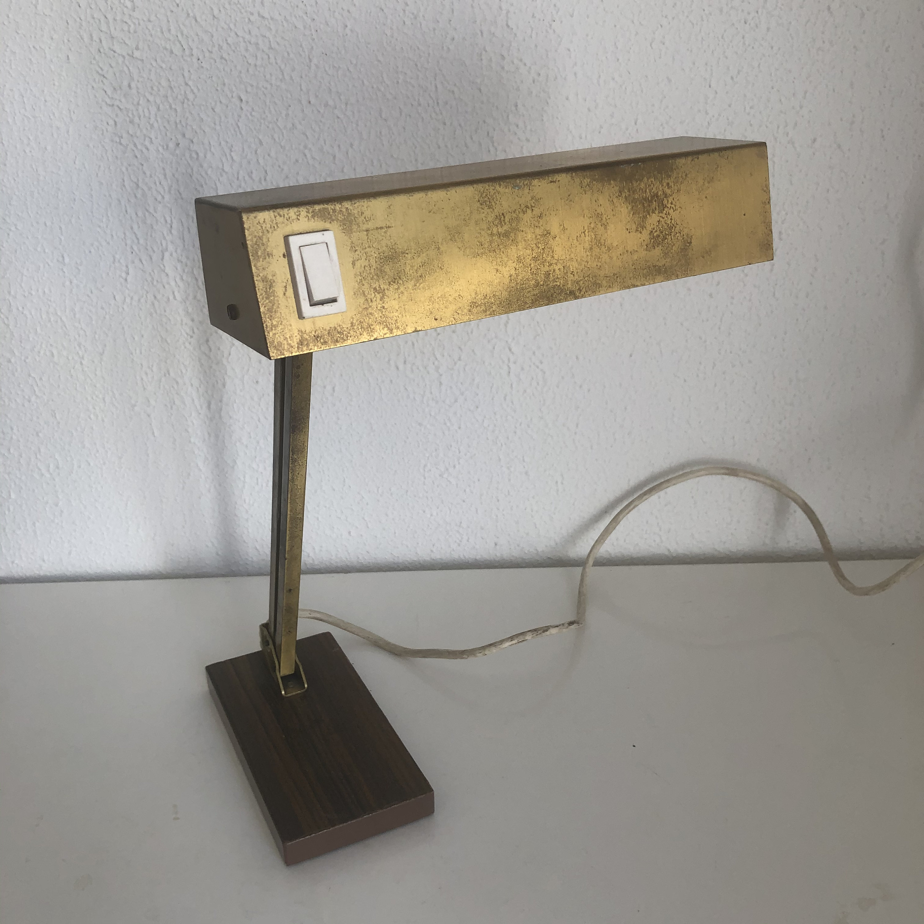 Lampe Design Pfaffe Leuchten Dorée Vintage 1950 - 33 cm