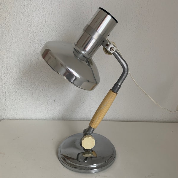 Lampe vintage 1950 de table industrielle Kurt Rosenthal - 43 cm