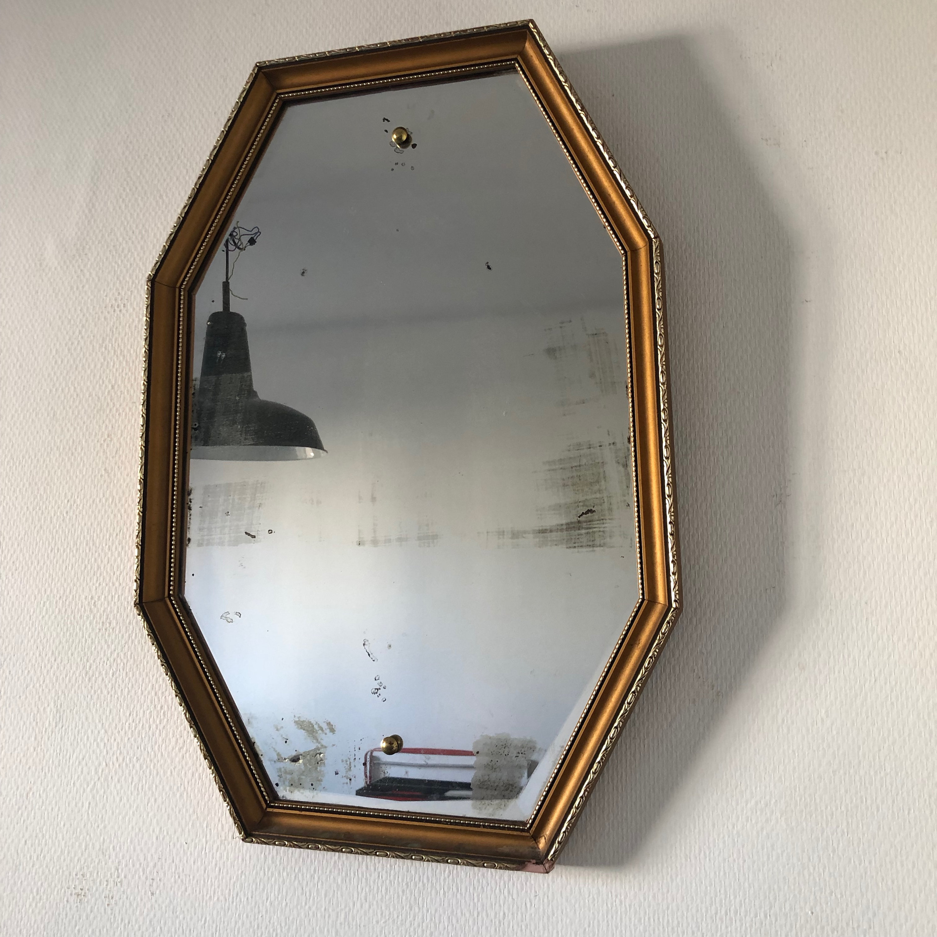 Miroir Vintage 1950 octogonal