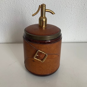 Portasigarette vintage anni '60 in sifone dorato - 18 x 10 cm