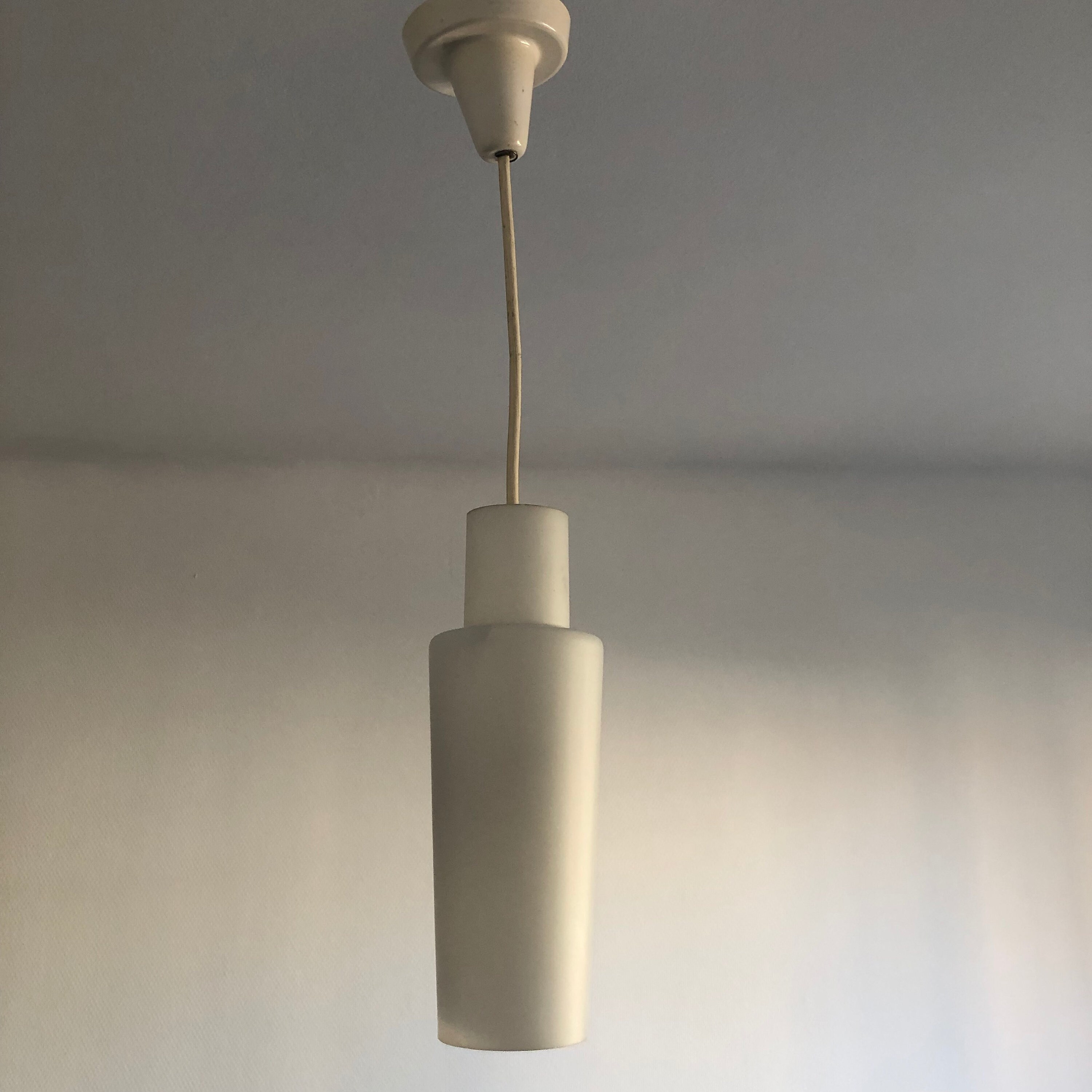 Suspension Vintage 1960 Opaline Blanc - 60 cm