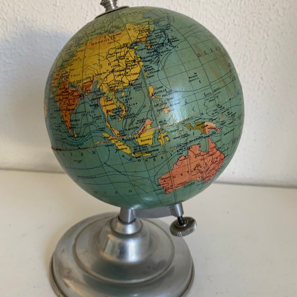 Globe terrestre vintage 1962 mappemonde Taride - 25 cm