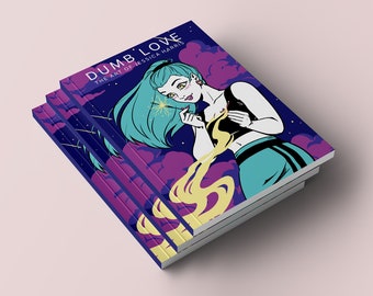 Dumb Love Art Zine - Softcover Book - Perfect Bound Artbook Sketchbook Original Fanart Drawing Painting