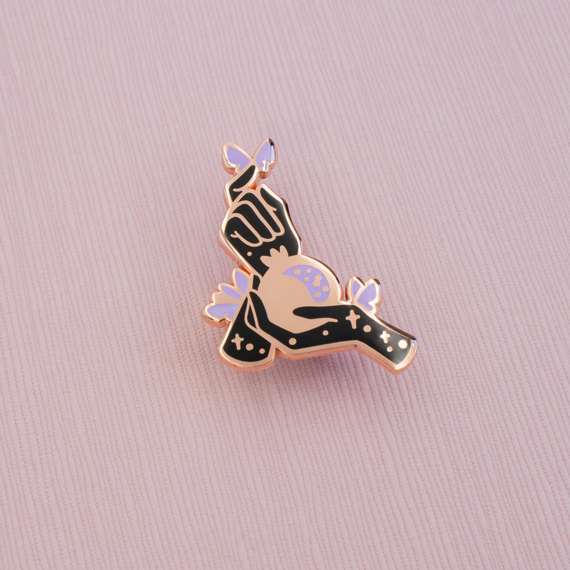 Irregular Period - PCOS Enamel Pin Series - Black, Copper, Purple - H…