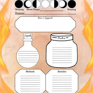 Spell Sheet - Flame