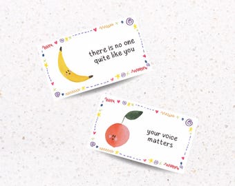 Printable Lunch Box Affirmation Notes for Kids (PDF)