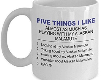 Alaskan Malamute Mug, Alaskan Malamute Coffee Mug, Alaskan Malamute gift