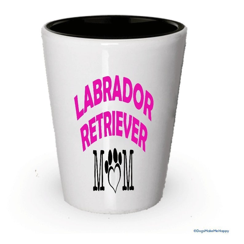 Gifts for Labrador Retriever Couple Labrador Retriever Dad and Mom Shot Glass 1, Dad