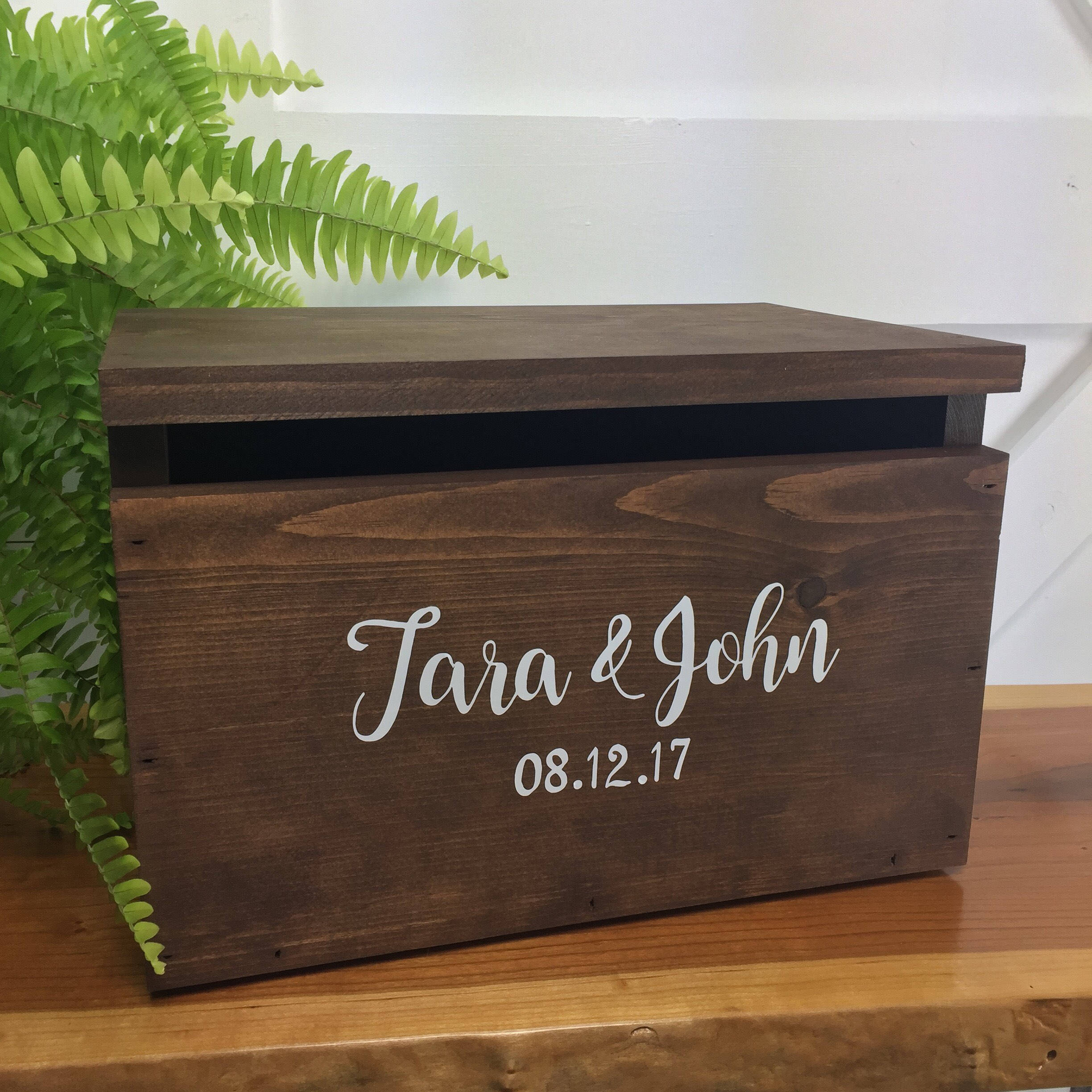 Wood Card Box Wedding Wooden Card Box Centerpiece Etsy