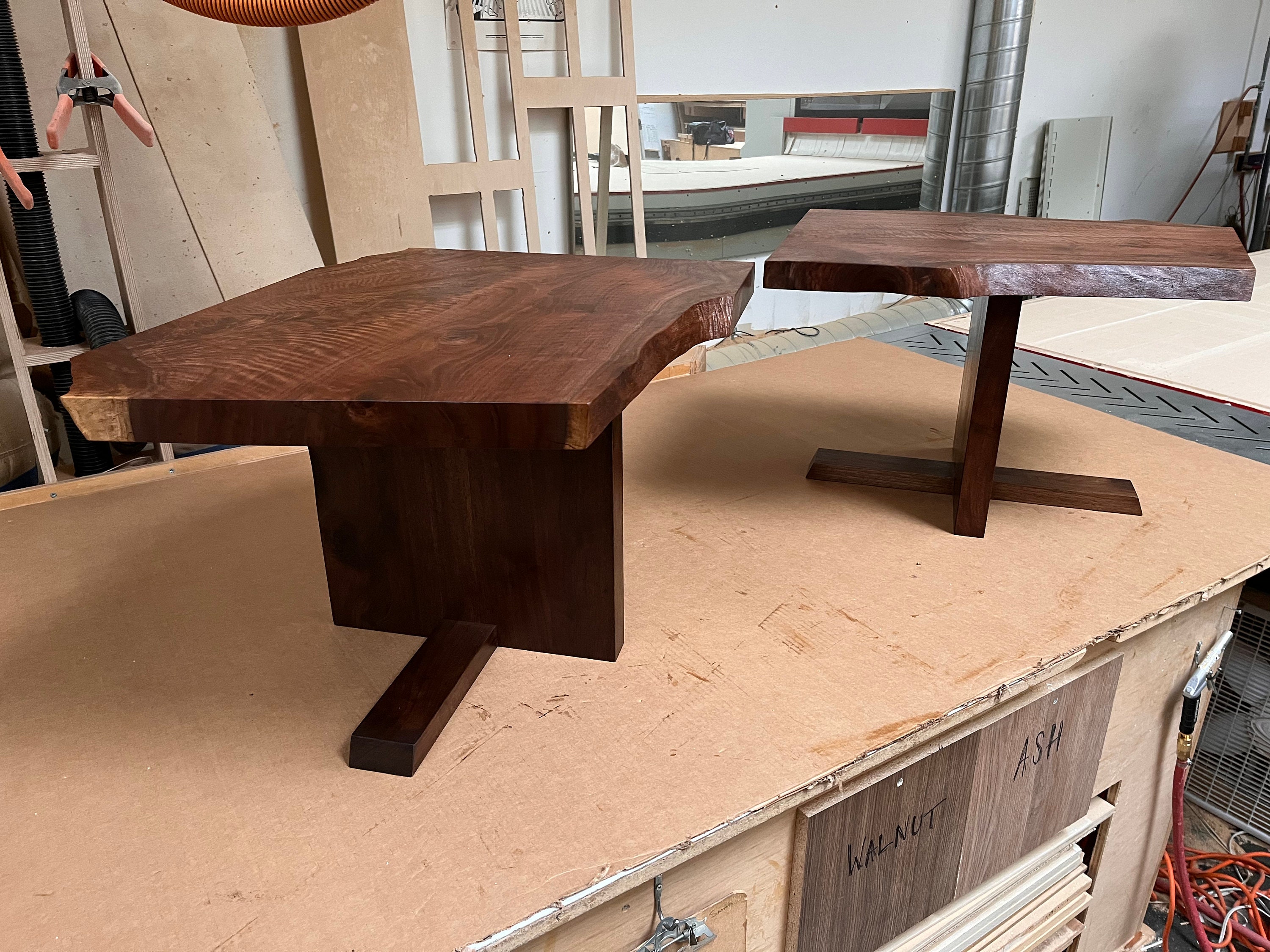 Nakashima Inspired Walnut End Table Etsy