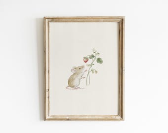Garden Art For Kids Room Decor Minimalist Poster Cottagecore Decor Whimsical Wall Art Baby Shower Gift BRM4
