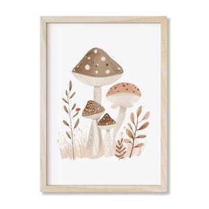 a picture of a group of mushrooms on a white background