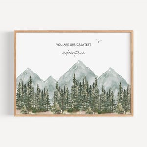 a picture of a mountain scene with a quote on it