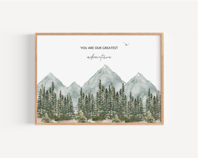 a picture of a mountain scene with a quote on it