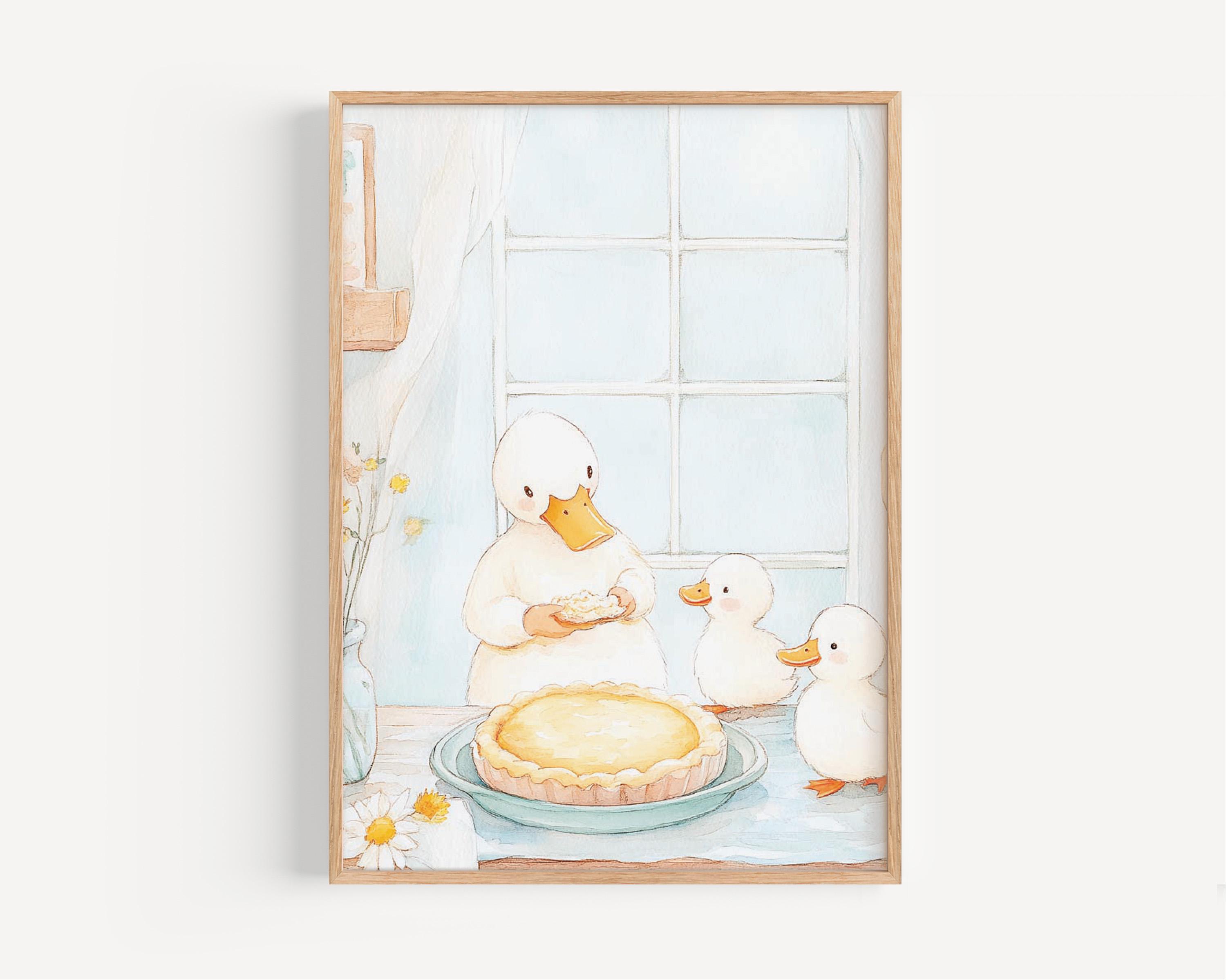 Duck Nursery Wall Art Print Watercolor Duck Family Children's ...