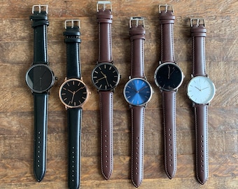 Groomsman Watch  bulk set of custom Personalized watches metal personalized groomsman gifts groomsman watches groomsman leather watches
