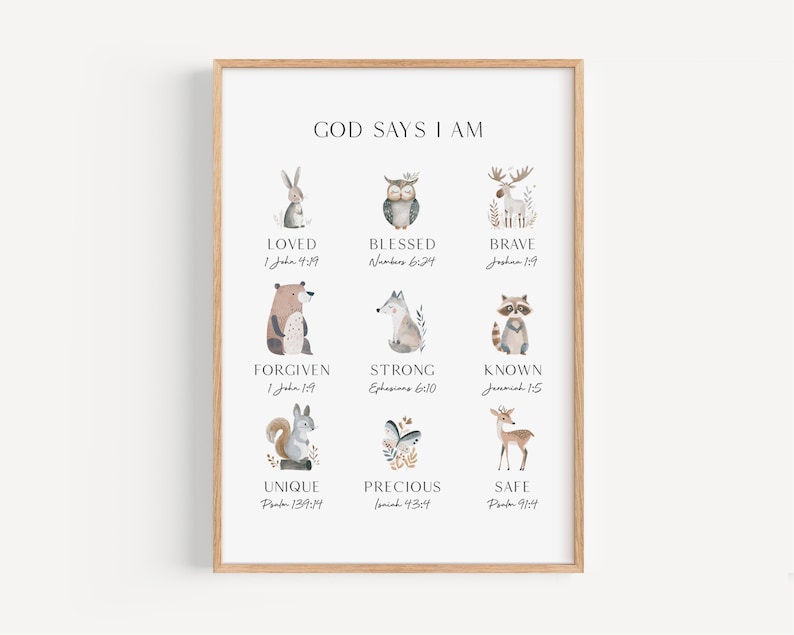 a picture of a framed poster with animals on it