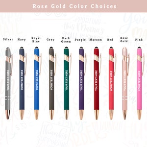 Custom Wedding Rose Gold pens, Personalized Business Pens, Bulk Custom Pens, Promotional Pens, Customized Ballpoint Pens image 2