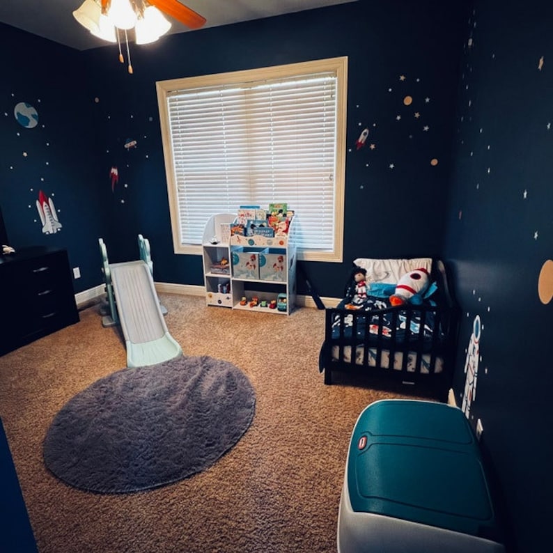 Outer Space Fabric Wall Stickers, Rocket Ship Wall Decal Astronaut ...