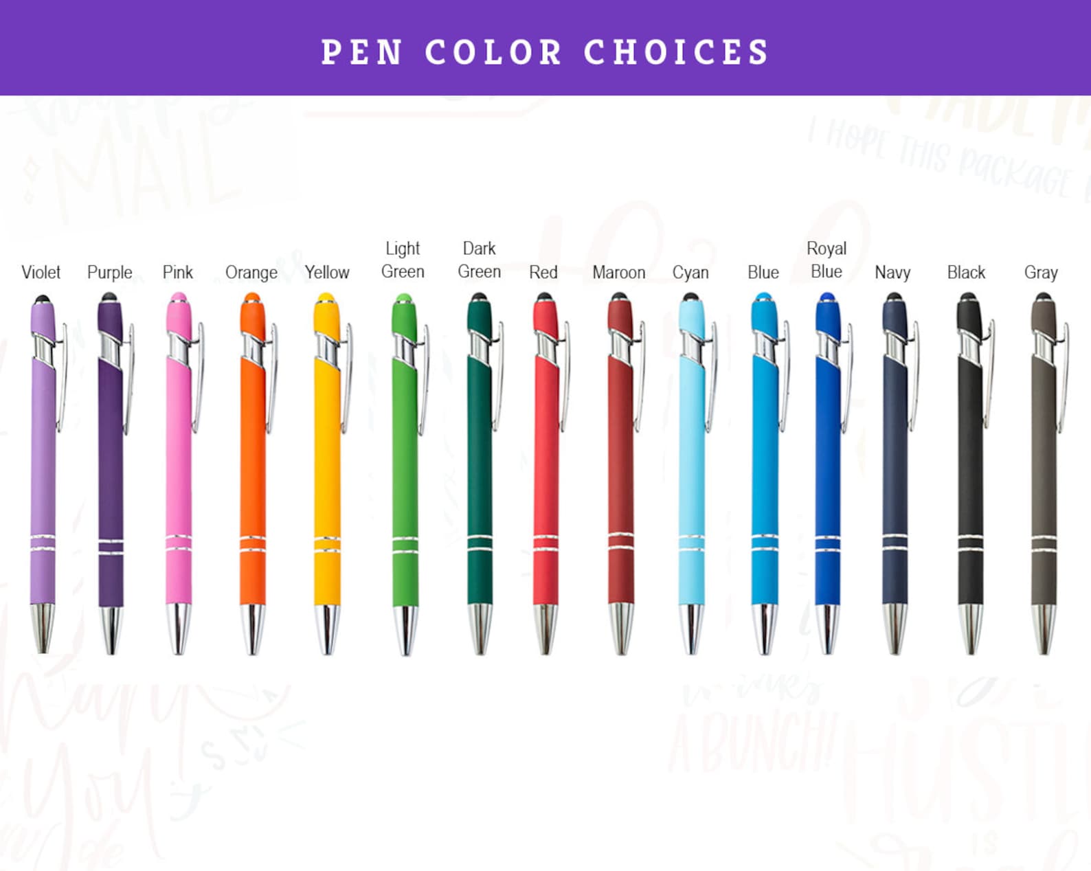 Custom Pens Personalized Business Pens Bulk Custom Pens Etsy