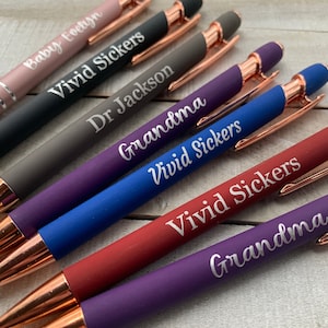 Custom Wedding Rose Gold pens, Personalized Business Pens, Bulk Custom Pens, Promotional Pens, Customized Ballpoint Pens image 3