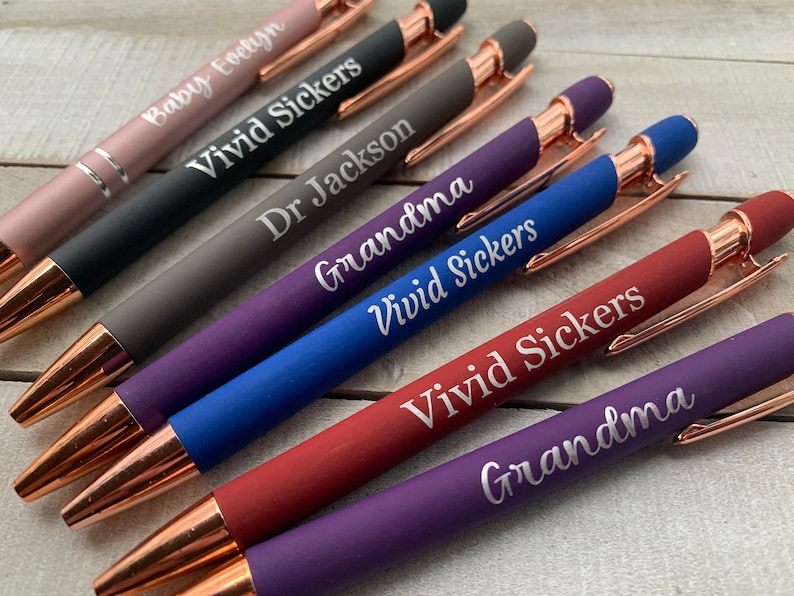 Custom Wedding Rose Gold pens, Personalized Business Pens, Bulk Custom Pens, Promotional Pens, Customized Ballpoint Pens image 3