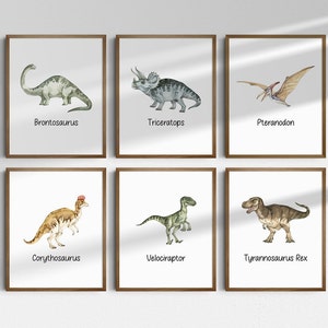 Dinosaur Nursery Printed Art Print, Inspirational Text Printed and ...
