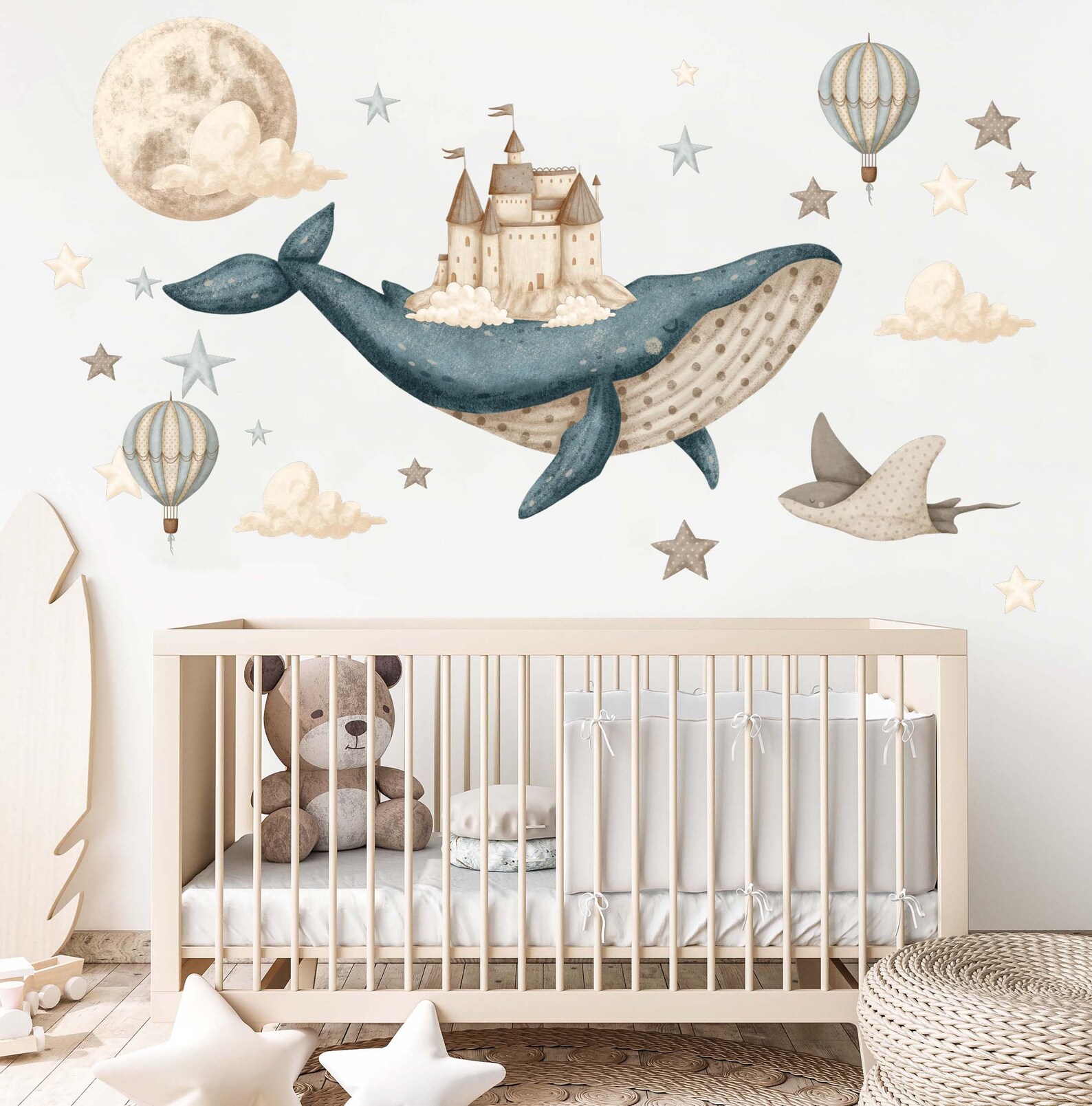 Photo inspiration: Whimsical Wall Decals Reference: Ocean Dream Nursery Whimsical Fabric Or Vinyl Wall Decal Set