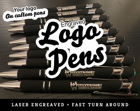 Custom Logo Pens Personalized Business Pens Bulk Custom Pens Promotional Pens Customized Ballpoint Pens Etsy