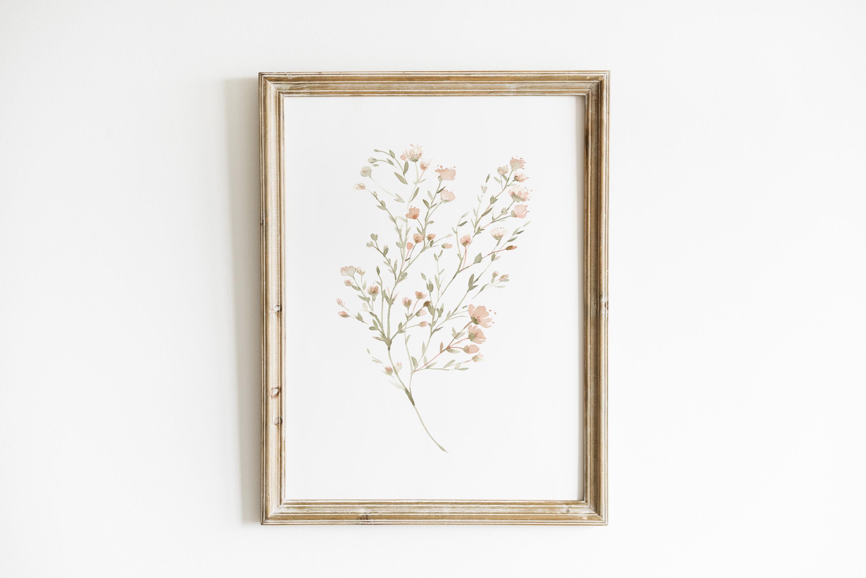 Vintage Soft Pink Nursery Art Girl Room Floral Nursery Vintage Baby ...