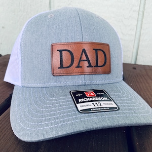 Dad hat -REAL LEATHER - Fathers Day Gift and Dad gift Perfect gift for new dads. Perfect Christmas gift!