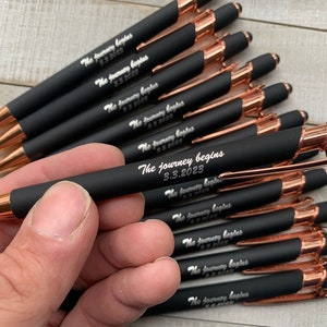 Custom Wedding Rose Gold pens, Personalized Business Pens, Bulk Custom Pens,  Promotional Pens, Customized Ballpoint Pens