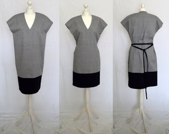 SALE Amazing comfortable, navy, grey, tulip dress with side pockets Size UK 10, 12, 14, 16, 18 / US 6, 8, 10, 12, 14