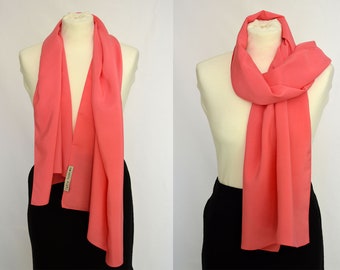 Elegant, pink, silk, casual, formal, natural scarf / scarves