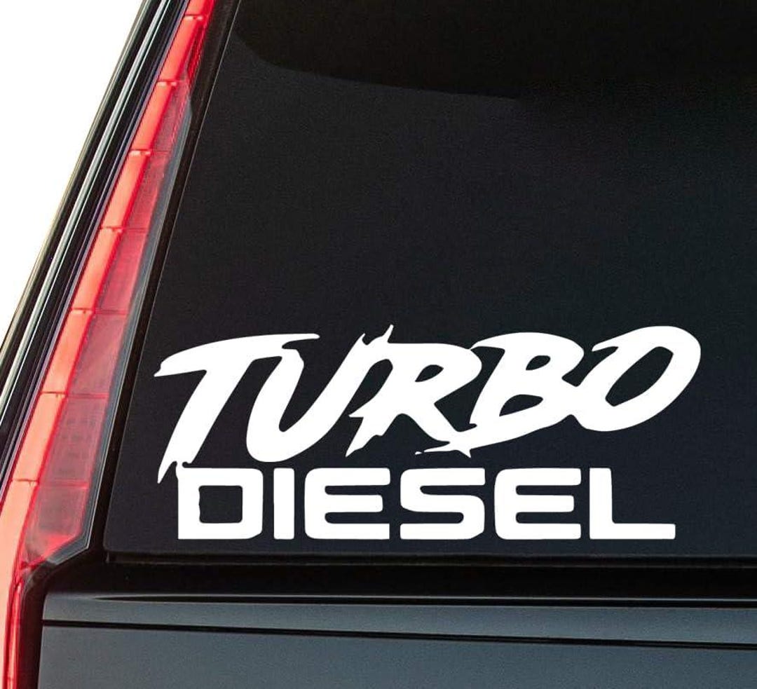 Turbo Rear Window Sticker Turbo Diesel Window Vinyl Decal Sticker 6