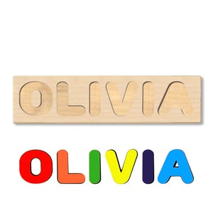 Wooden Personalized Name Puzzle  Choose up to 12 Letters