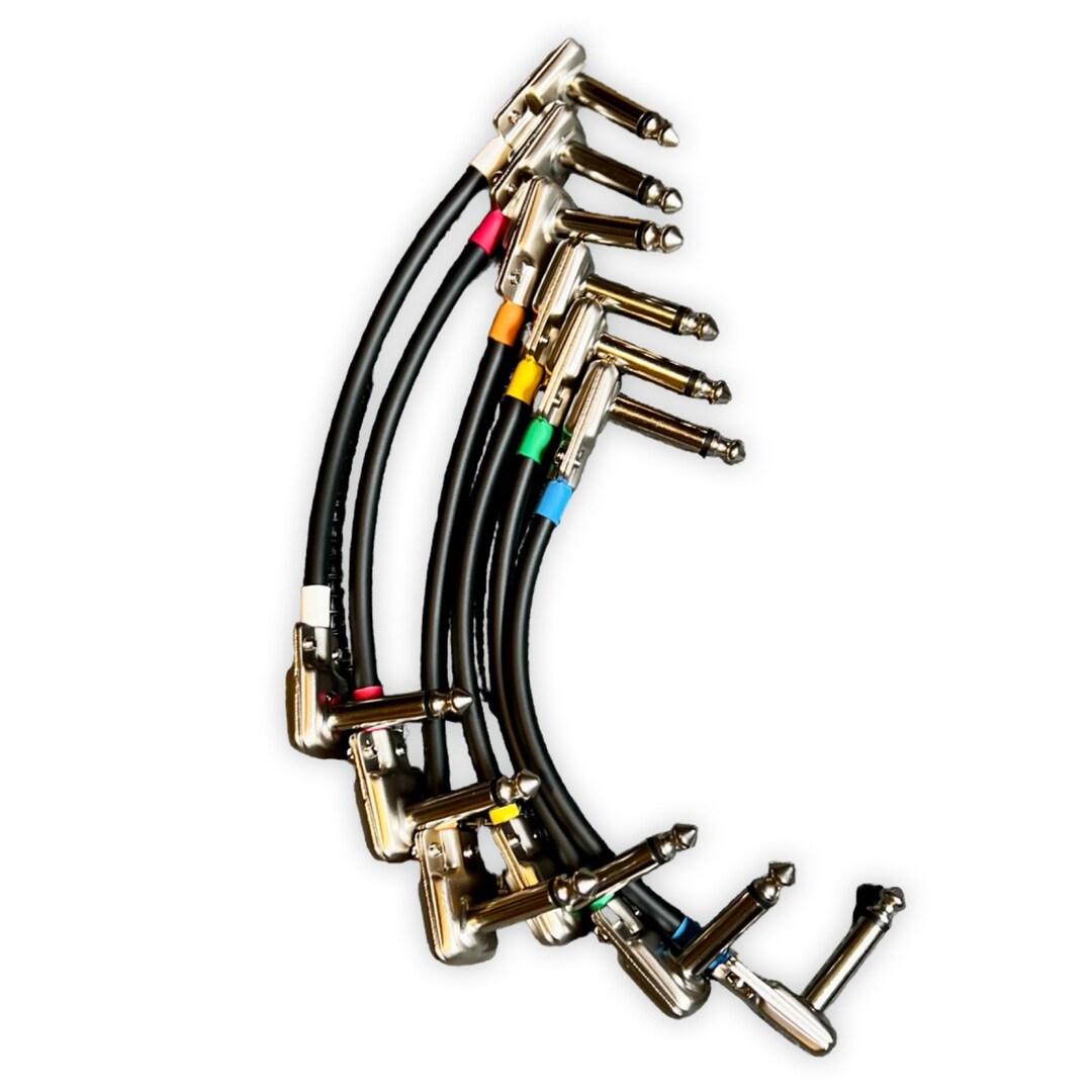 Custom Length Guitar Pedal Board Patch Cable With Rightangle Plugs Etsy