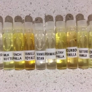 Perfume Oil Sample Pack! Pick ANY 10 x 1ml Fragrance Samples! Vanilla, Floral, Fruity, Candy, Romance, Halloween, Christmas Perfumes