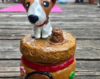 Terrier Dog House Jar