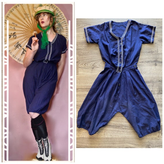Antique Swimwear Set~ Edwardian Swimwear ~ Antique