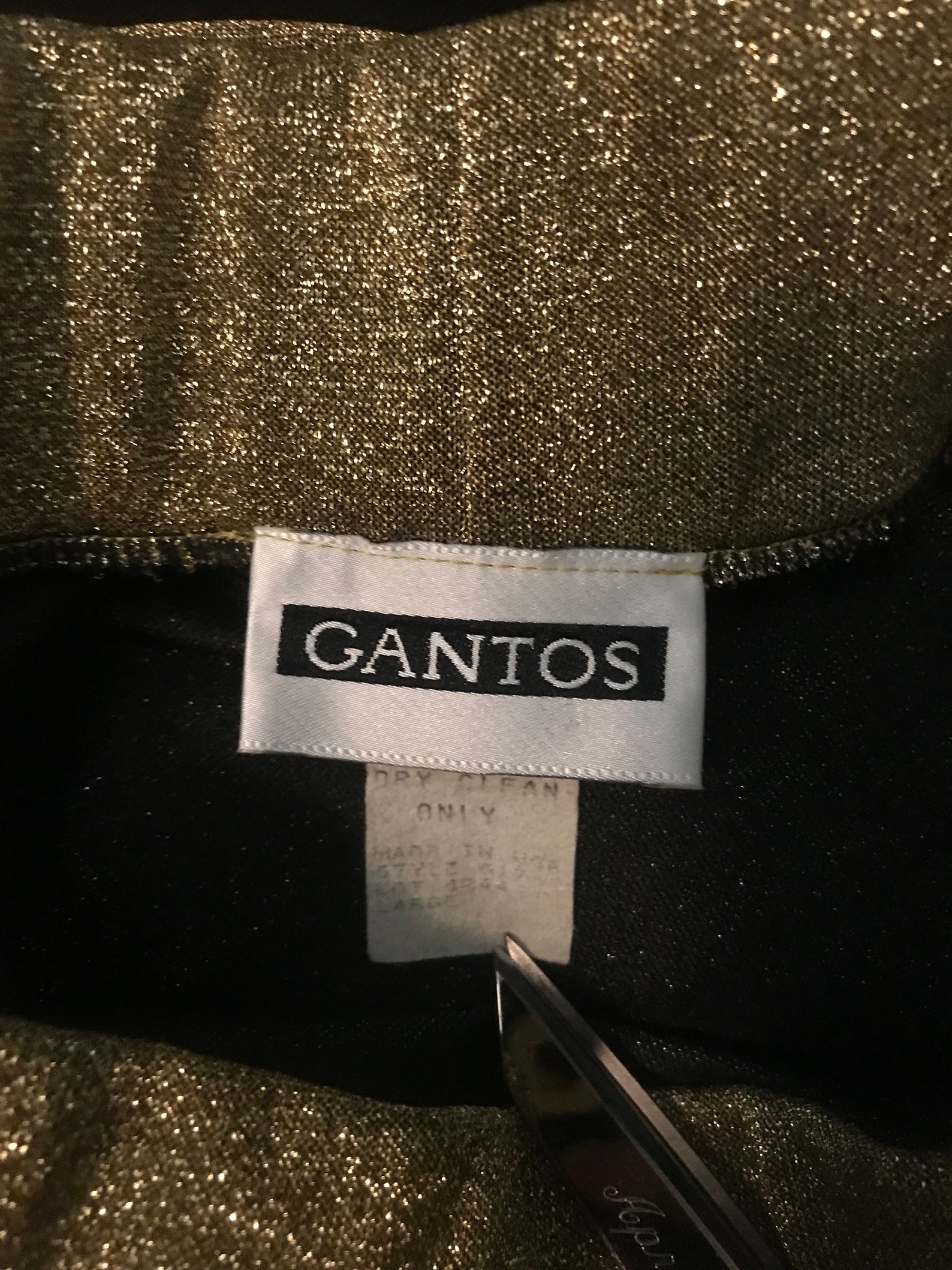 high waisted gold button trousers