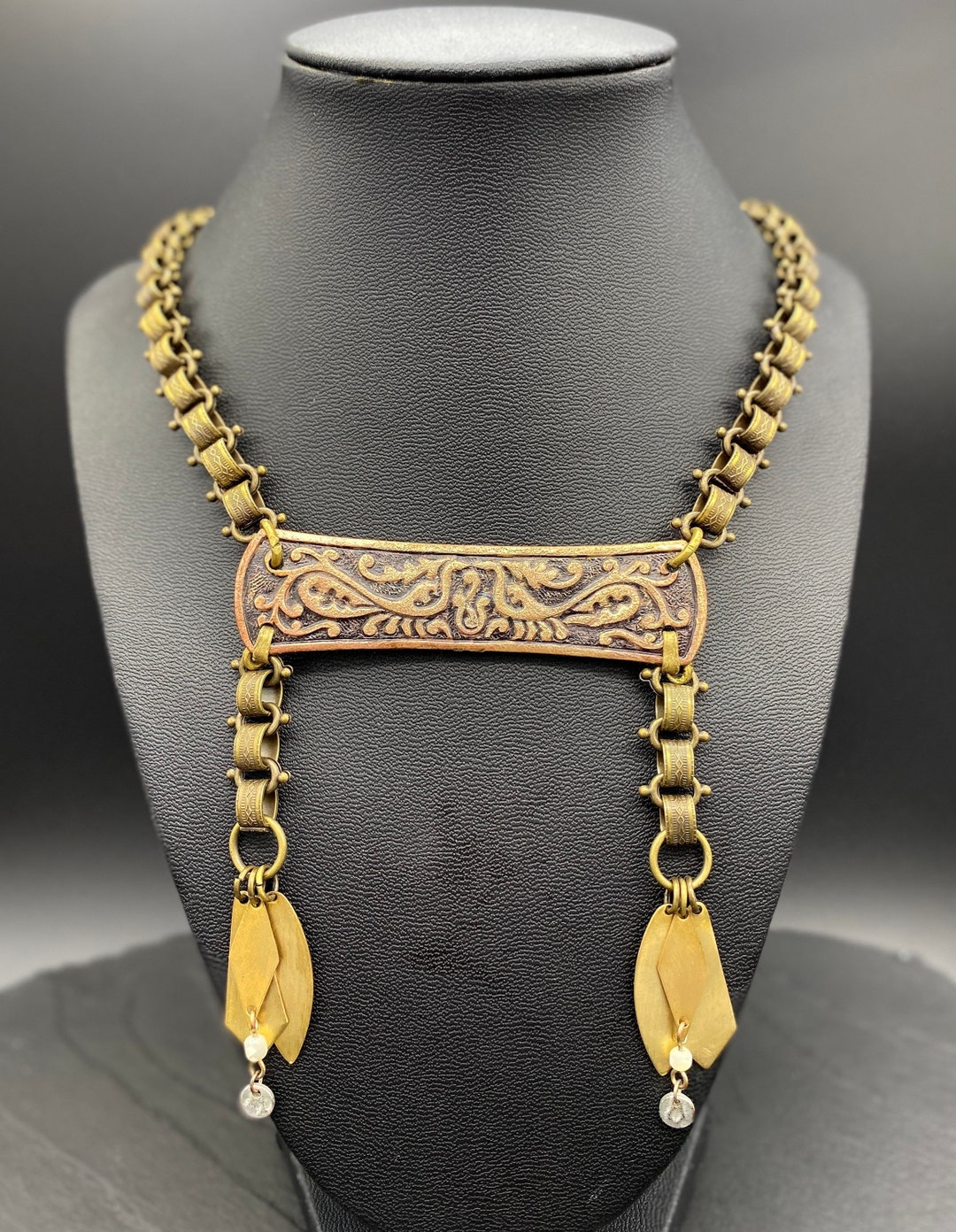 Ancient Viking Necklace / Olaf the Peacock Necklace Etsy