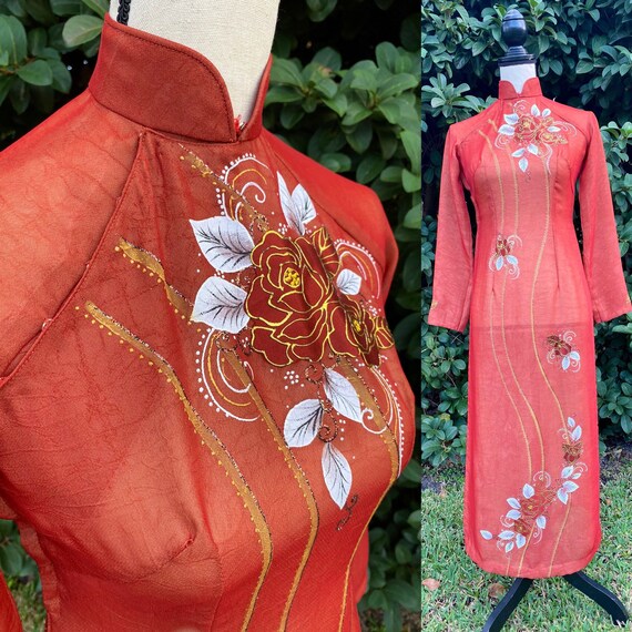Ao Dai Vietnam, Cheongsam Dress, Qi Pao, Loose Tun