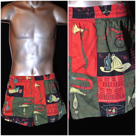 Mens 1950s Novelty Catalina Swimwear