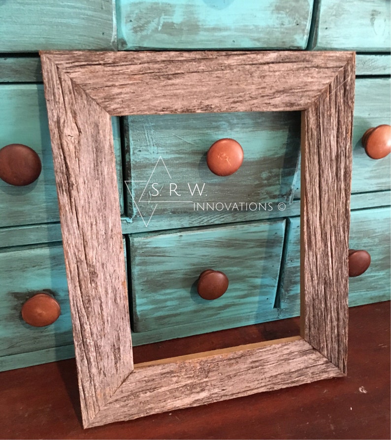8 x 10 rustic weathered barnwood frame picture Country Etsy