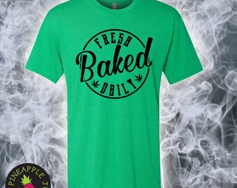 Fresh Baked Daily Triblend Crew Men's/Unisex - Stoner Tee